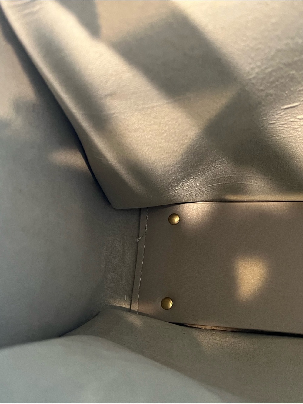 Melie Bianco Cream Tote with Top Handles - Picture 4 of 7